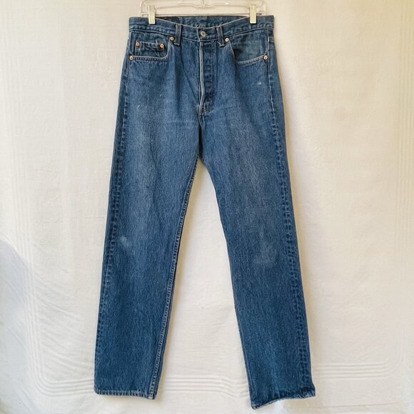 Vintage Levi's 501 XX Jeans Mens 34 x 36 Fits 32 x 32 Button Fly Denim Blue